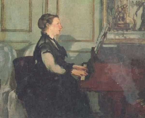 Edouard Manet Mme Manet at the Piano (mk40) Sweden oil painting art